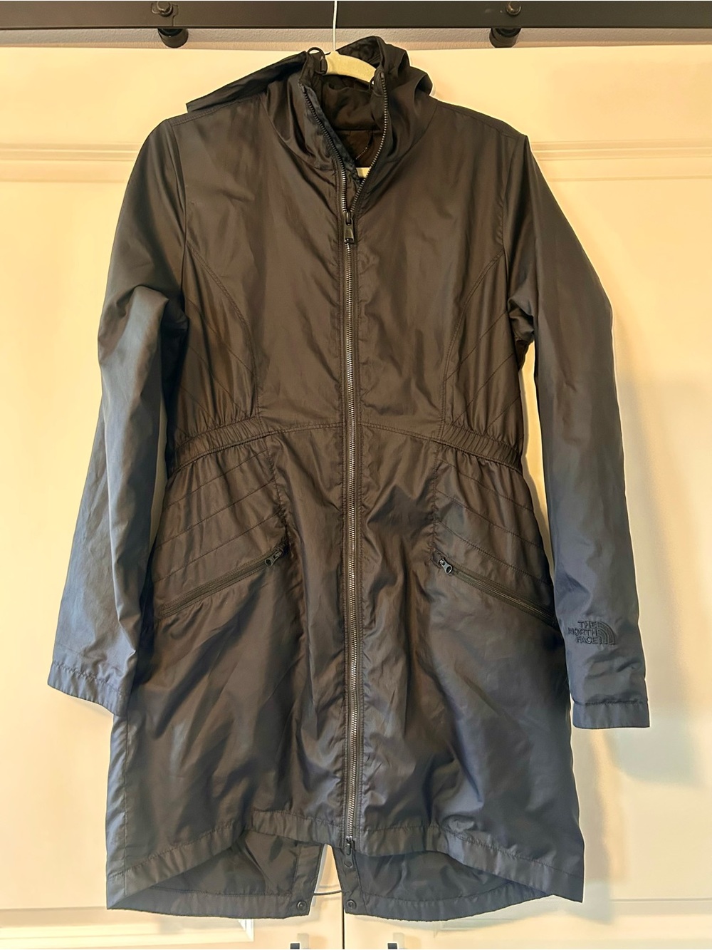 The North Face Women's Hooded Trench Coat — Charcoal Gray